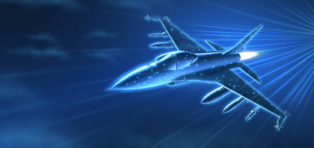 Fighter jet. Military aircraft, Aerospace innovation, AI in Air defense, Bomber plane, Space force, Stealth Fighter Technology, Jet Hypersonic Engines, Advanced Sensor Fusion, Army aviation concept